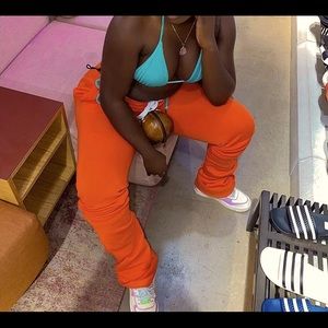 Stacked jogger pants